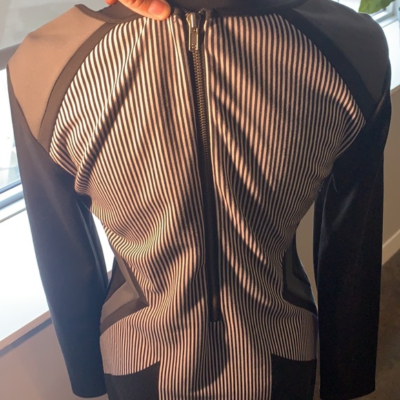 Buffalo David Bitton black/white long sleeve dress - Picture 4 of 5